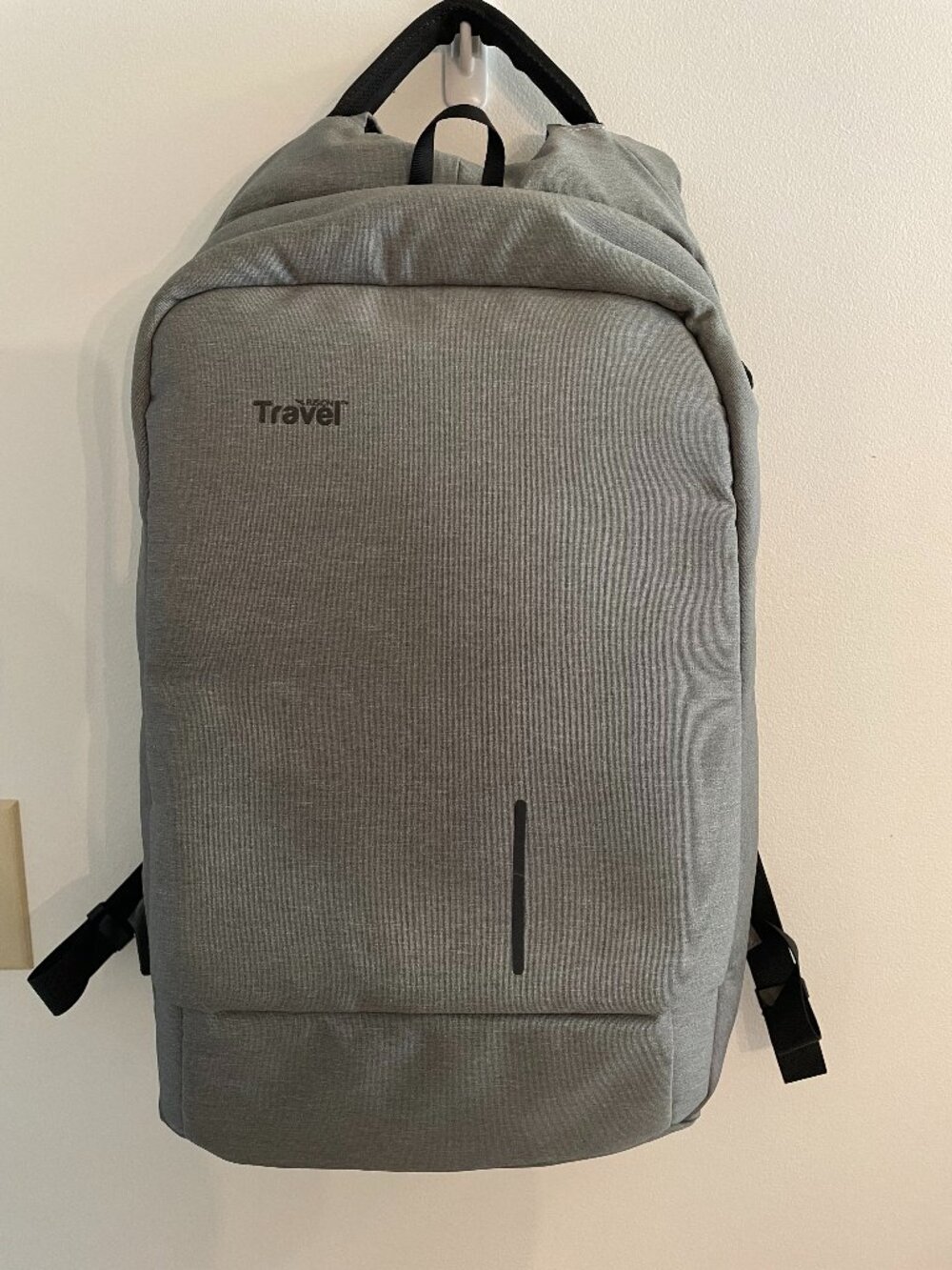 Tamperproof Backpack w External USB Charging Port - Gently used.
